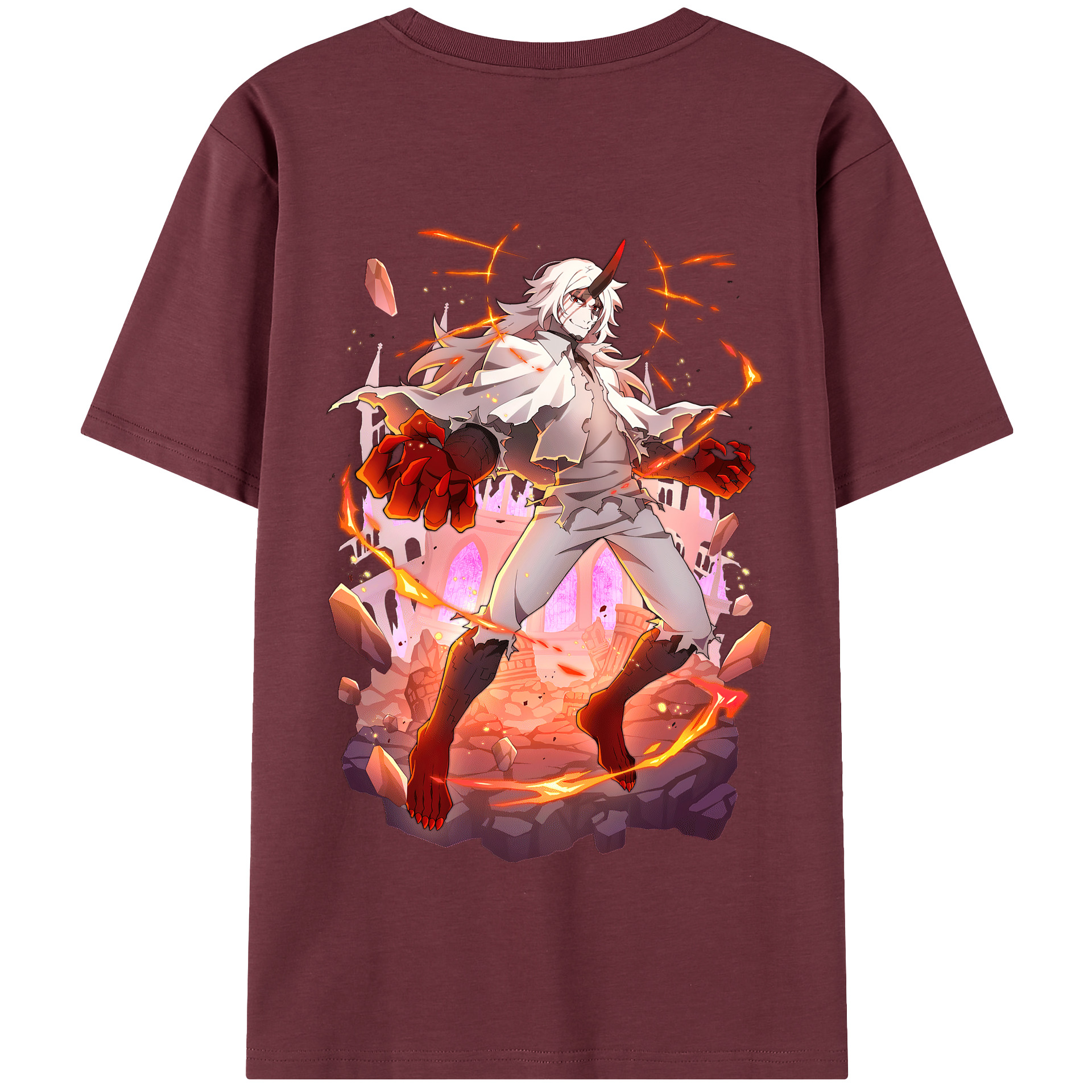 （画像用） 文豪ストレイドッグス Bungo Stray Dogs 綿100％半袖Tシャツ（背面プリント）